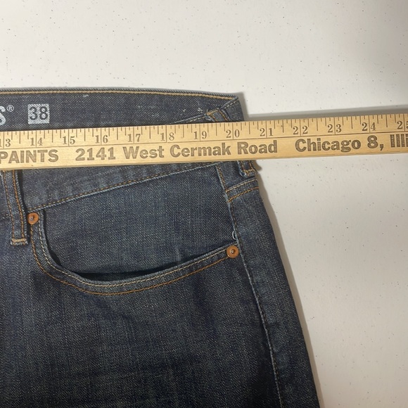 Womans GUESS jeans- The Cliff-Sz38-Dark Wash measurements - Picture 8 of 9